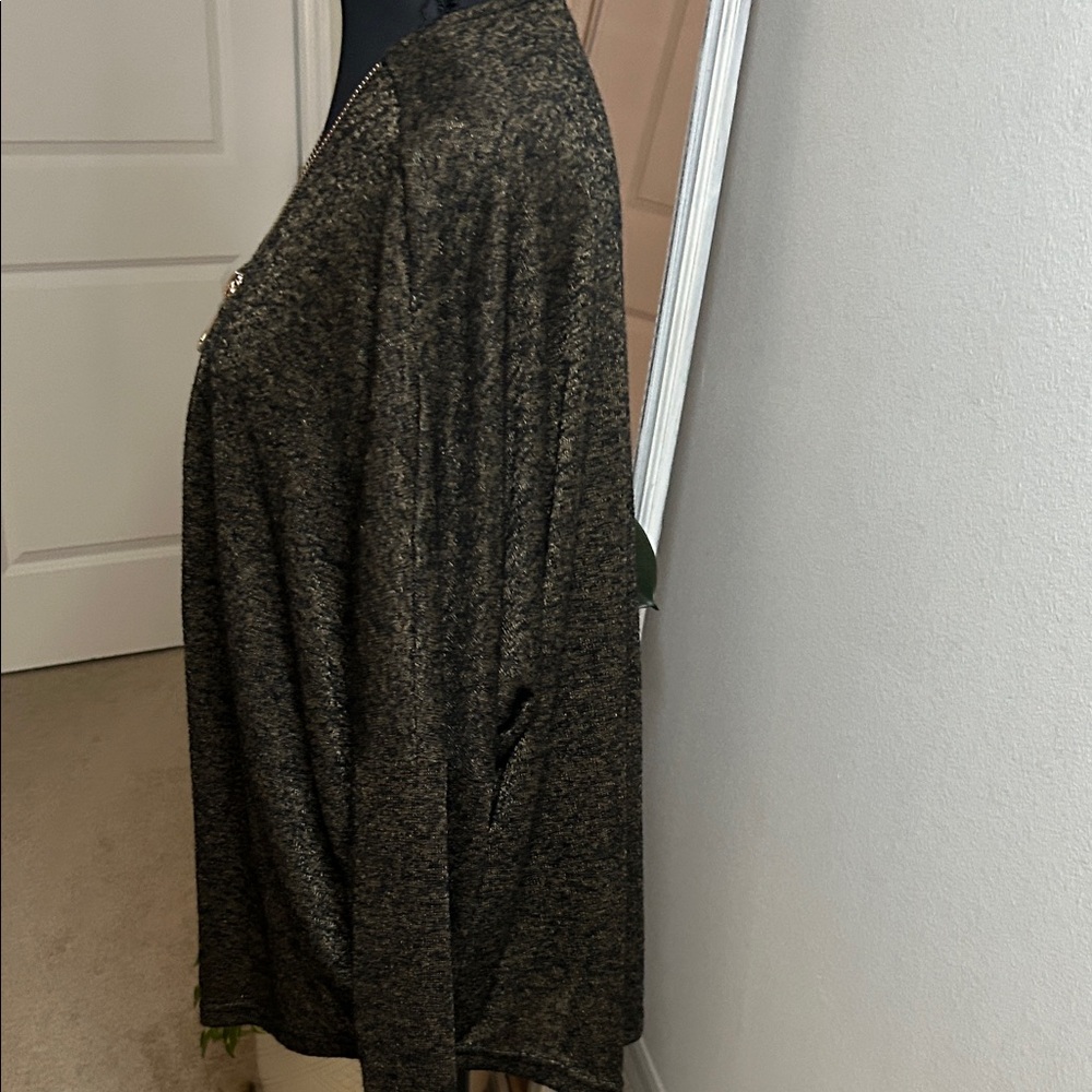 Joan Vass Black and Gold Dolman Sleeve small Blouse - Picture 3 of 9